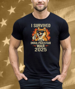 Shibetoshi Nakamoto I Survived The India-Pakistan War 2025 Tee Shirt