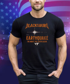 Virginia Tech Blacksburg Earthquake Tee Shirt