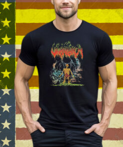 Wharflurch Psychedelic Fright Skeleton Tee Shirt