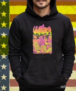 Wharflurch Psychedelic Realms Ov Hell Skeleton Tee Shirt