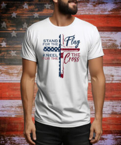 Stand For The Flag Kneel For The Cross Tee Shirt