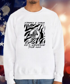 Stripes and Chaos Ed's Nashville Tour 2025 Zebra T-Shirt