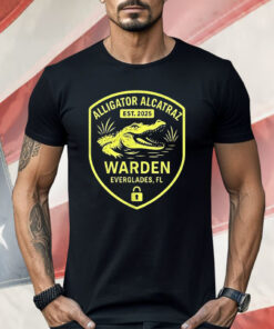 Alligator Alcatraz Warden Everglades FL 2025 Shirt