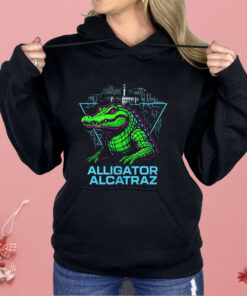 Alligator Alcatraz Neon Cityscape Shirt
