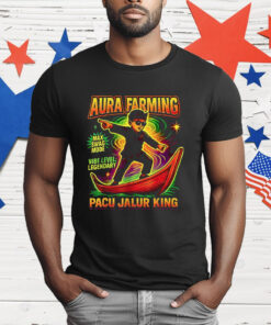 Aura Farming Indonesian Pacu Jalur King T-Shirt