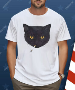 Smoking Cat Funny Shirt