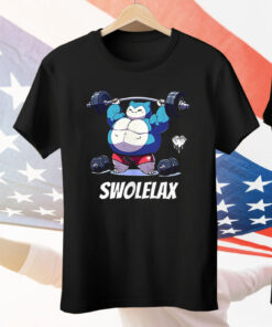 Snorlax Pokemon Swolelax Muscle Gym Tee Shirt