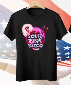 Solid Pink Disco Balloon Heart Tee Shirt