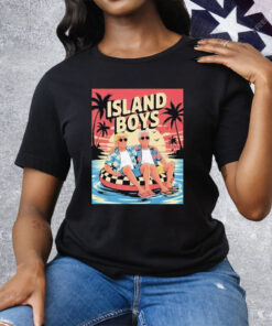 Trump And Jeffrey Epstein Island Boys Beach Tee Shirt