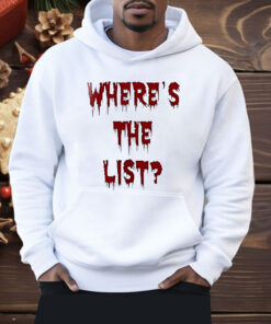 Where’s The List Shirt
