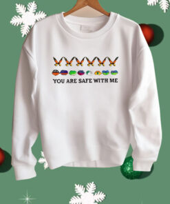 You Are Safe With Me Butterfly Shirt