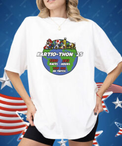Super Mario 2025 1350 Races 283 Hours Top On Twitch Kartiothon Shirt