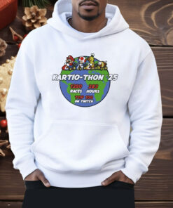 Super Mario 2025 1350 Races 283 Hours Top On Twitch Kartiothon Shirt