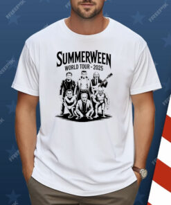 Zombie Vampire Mummy Werewolf Frankenstein Summerween World Tour 2025 Shirt